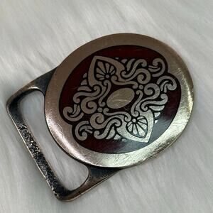 Vintage 1978 Tech Ether Guild Brocade Belt Buckle